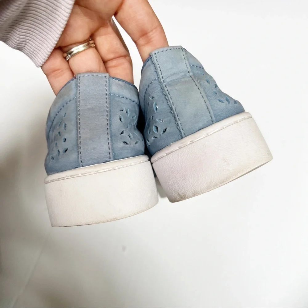 Vionic- Light Blue Splendid Midi Perf Slip On Sneakers